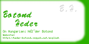 botond heder business card